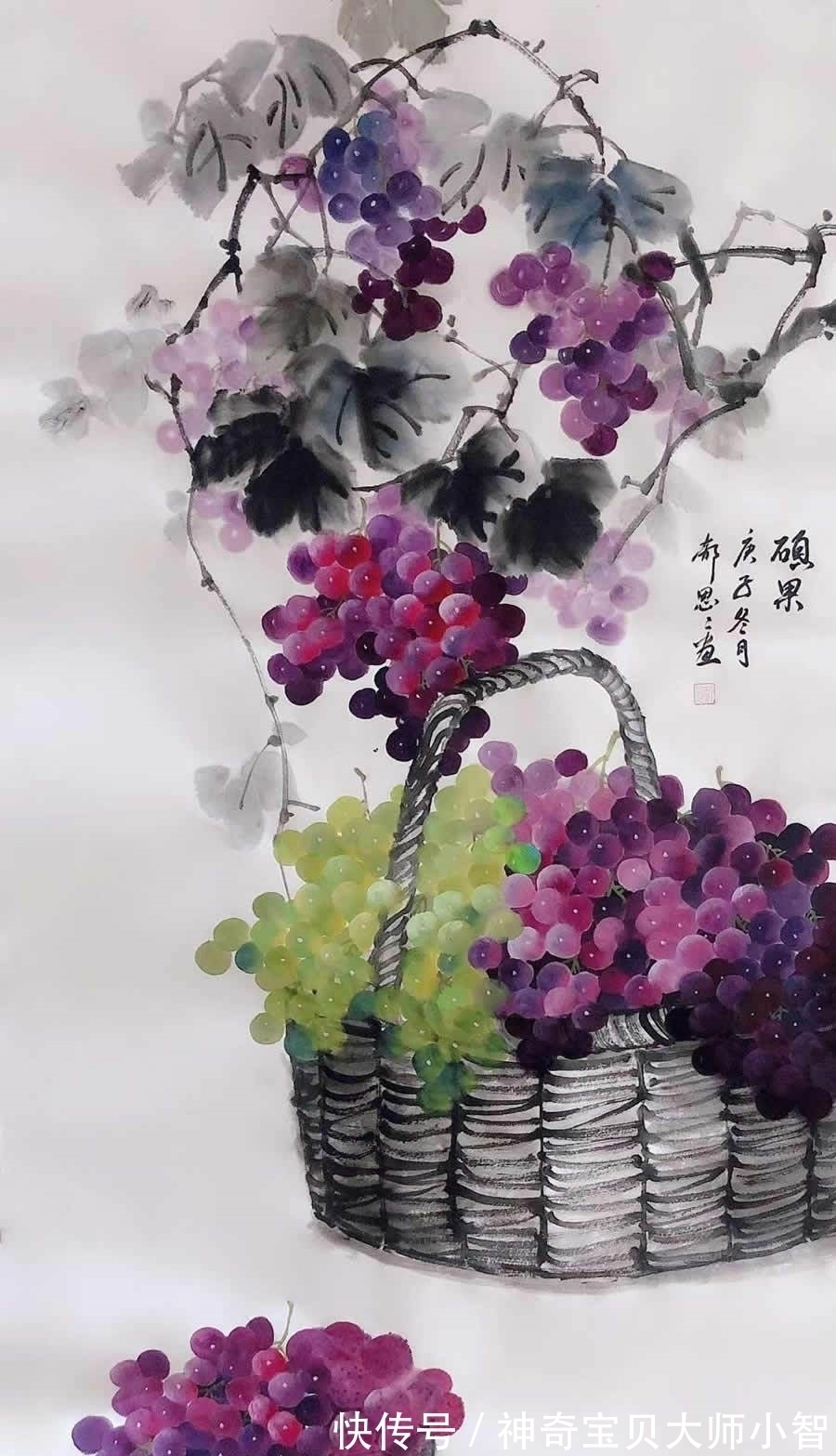 花鸟画家&郝思思:妙笔神韵,刻画入微,传承经典的美女花鸟画家