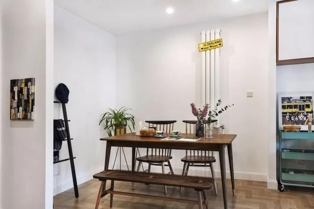 背景墙|77平简约风小户型两房改一房简洁的配色带来舒适的家