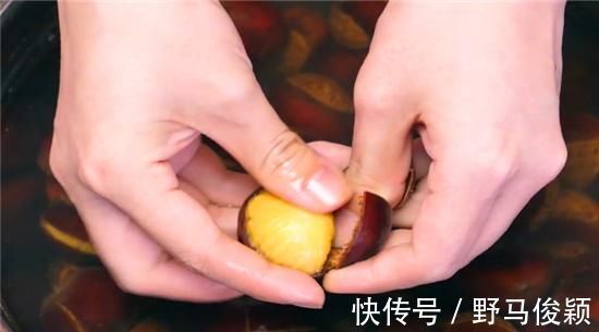 今天才知道，剥板栗还有实用的小技巧，一秒一个，太省力了