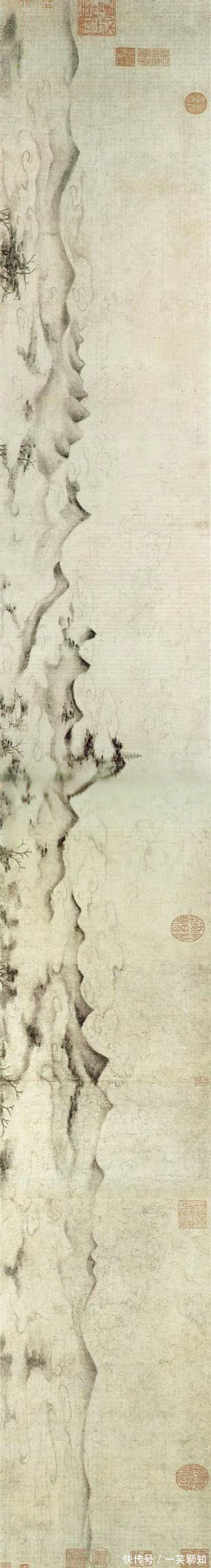 米点皴$米芾创造墨点画法700年后,莫奈才用类似画法颠覆了西方美术界