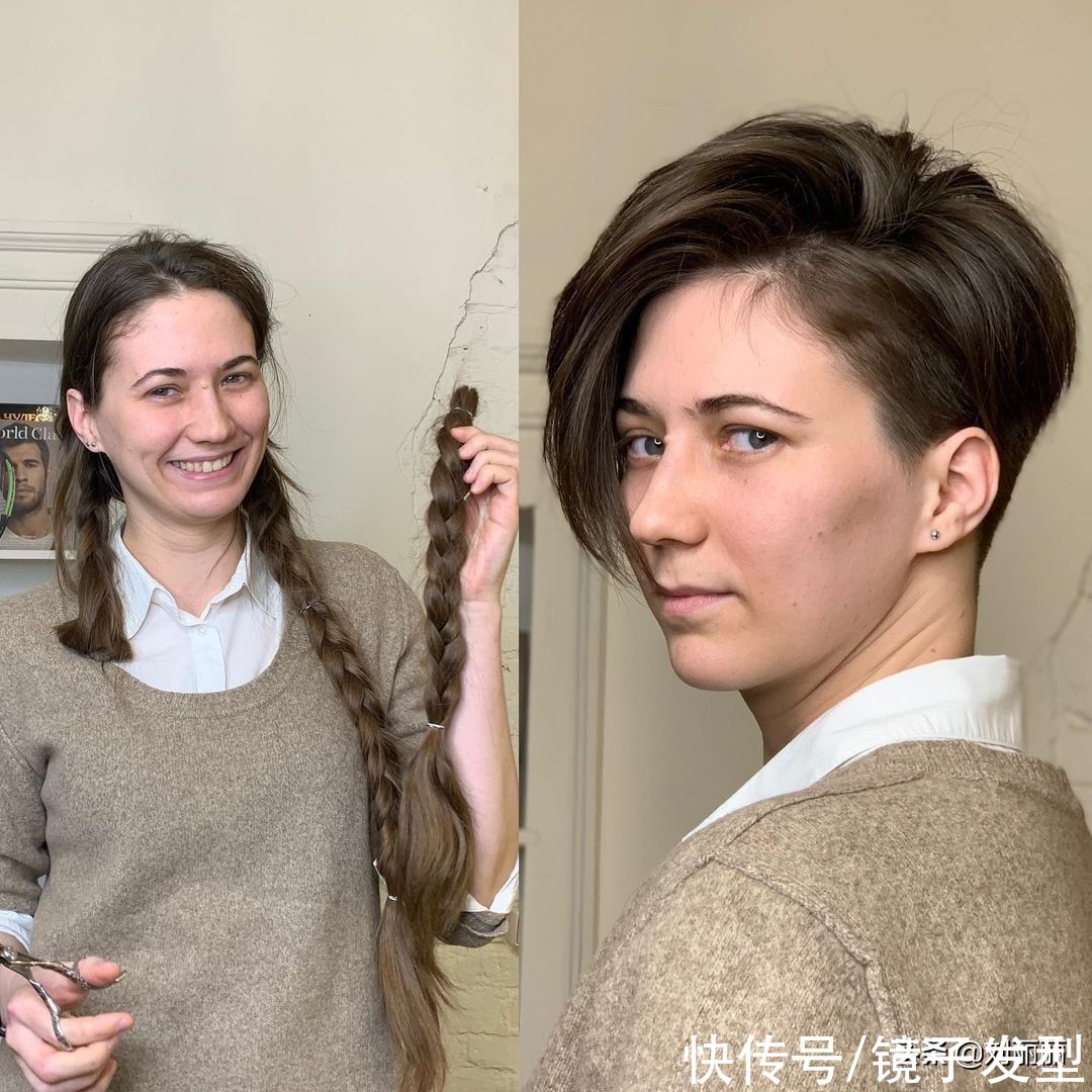 美女|换发型就像换脸，看看这17位美女发型前后对比，让你收获良多