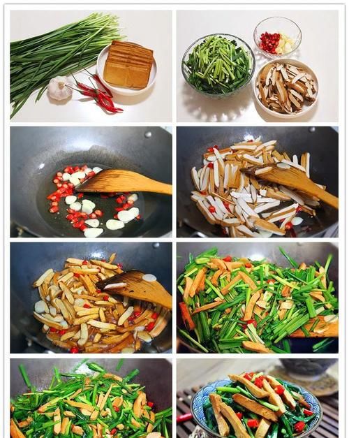 大火快炒即可，做法简单，春天的韭菜鲜嫩有味儿，还不容易长胖哦