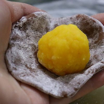 搅拌均匀|巧克力冰皮月饼