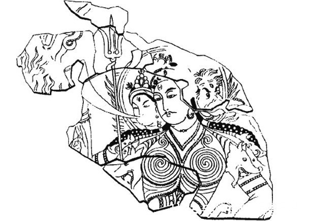 独健|二郎神为何长三只眼还手持异域兵器这幅中亚壁画可能藏着答案