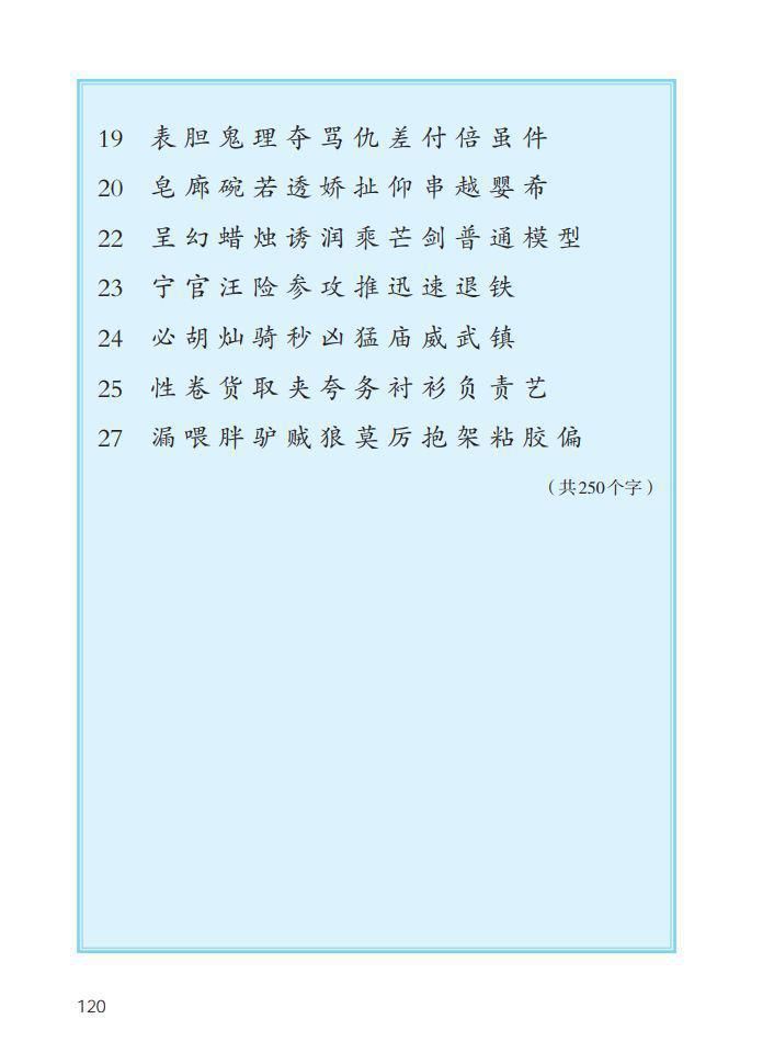 1-6年级（下册）识字表、写字表、词语表，建议收藏