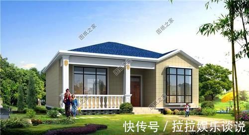 户型|一层自建房图纸,最后一款养老房的首选,图纸看完快收藏