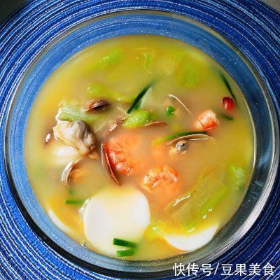 家常菜|海鲜年糕汤#巨下饭的家常菜#