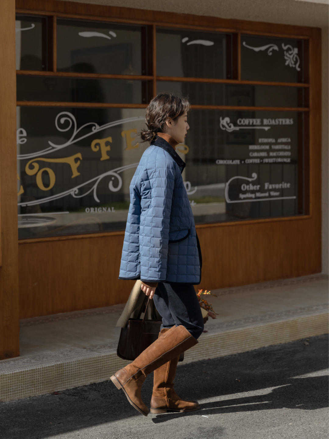 博主 长筒靴怎么穿?建议你试试“塞裤脚”,显高显瘦还超级有范儿