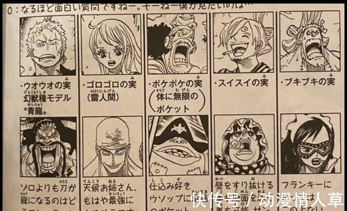 娜美|SBS98,尾田给草帽团配果实,索隆是动物系,娜美成“天王”