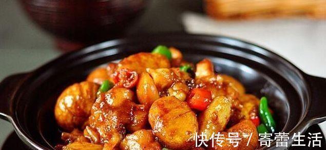 板栗烧鸡|美食推荐:板栗烧鸡、小炒牛肉、蚝油芦笋牛肉、黄花菜炒鸡蛋