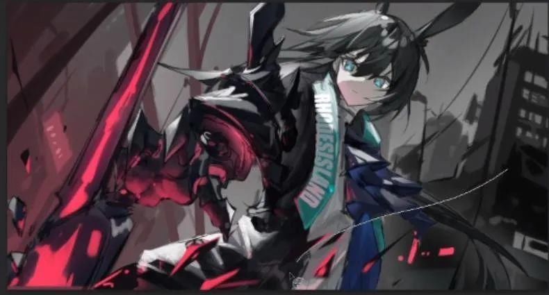  米娅|54张步骤图，带你绘制一个帅气的伪厚涂阿米娅