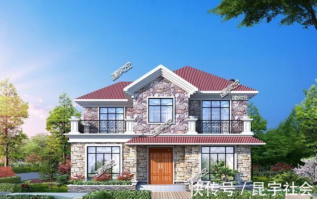 占地面积|4套适合农村建的小别墅,第三套8万就能建,图纸快收藏好