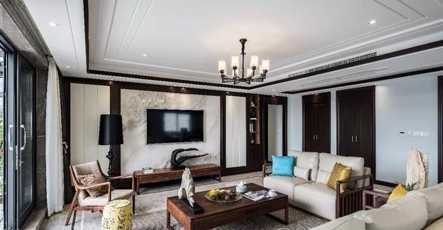 展示柜|新中式客厅电视墙,儒雅端庄,华丽大方!新中式客厅电视墙,儒雅端庄,华丽大方!