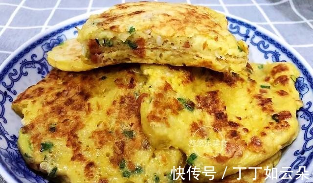 搅点面糊就能做的饼，早餐这样吃真营养，蓬松暄软，好吃好做！