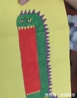 短长!4岁女儿画了只小恐龙,吓坏女老师,家长却很高兴