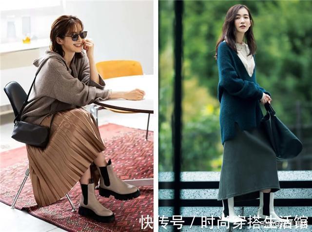 裙子|春天了,羽绒服就收起来吧!今年流行“裙子+短靴”,洋气又显瘦