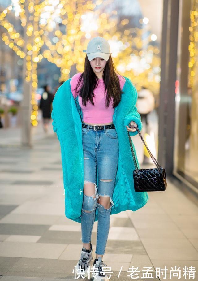 组合|长款羊绒风衣搭配破洞牛仔裤, 高贵冷艳, 从容优雅