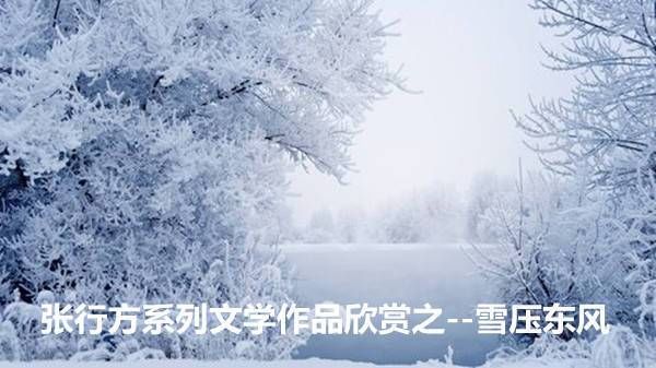 依依|张行方系列文学作品欣赏之——雪压东风