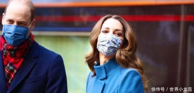 凯特|凯特王妃穿蓝色大衣和威廉王子车站秀时尚,时尚拉风,太有风度