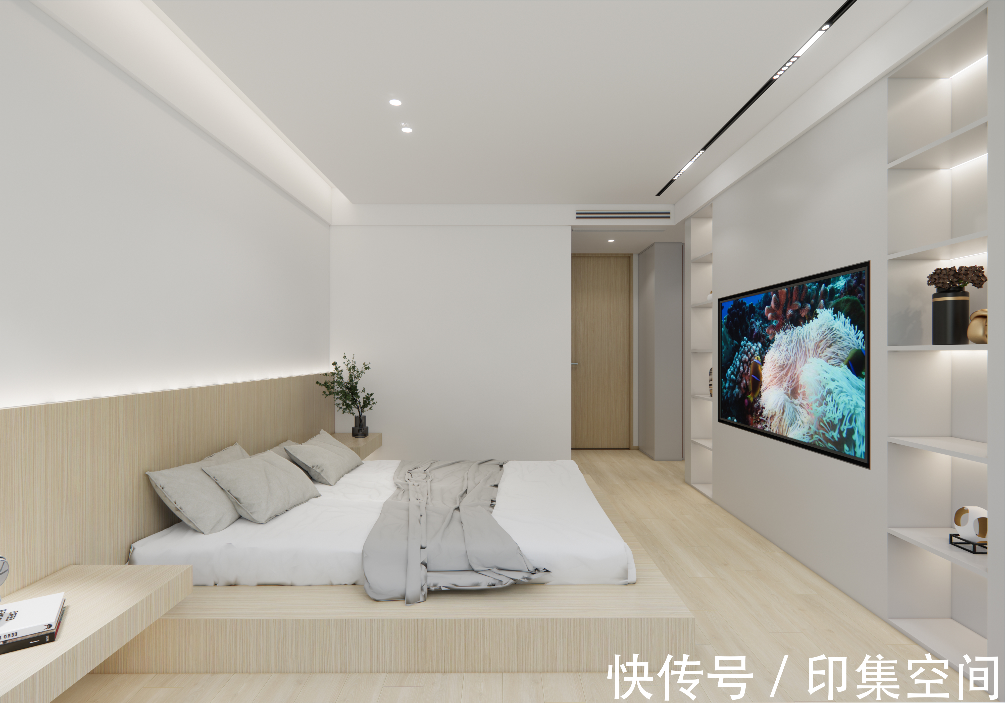 多功能房|150㎡三色打造原木极简风