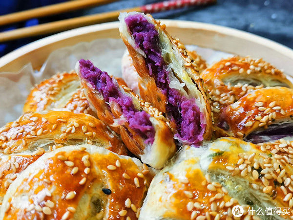 酥皮|紫薯酥饼，外焦里嫩口口香甜，这方法不用和面轻松制作，快收藏