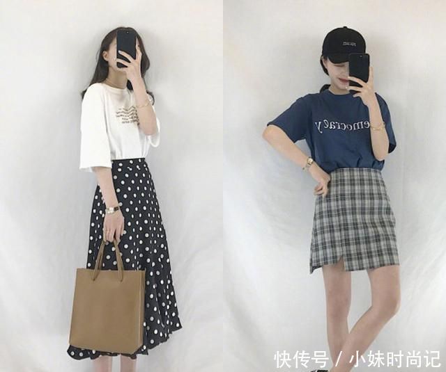 初春的清新基础搭配, 衬衣针织衫搭配半身裙, 知性大方的通勤装