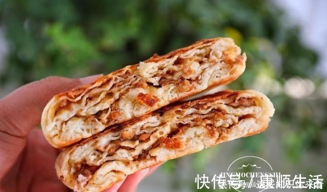 肉馅儿|千层肉饼的这个做法,吃着更方便,配粥吃,特满足,技巧全教你