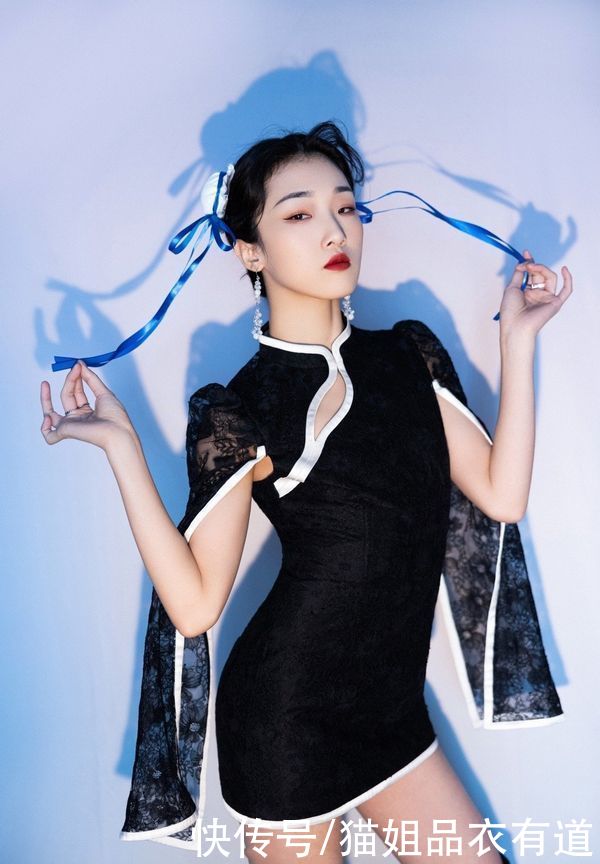 Yamy的高级脸太有优势，穿改良旗袍cos春丽，好有东方韵味
