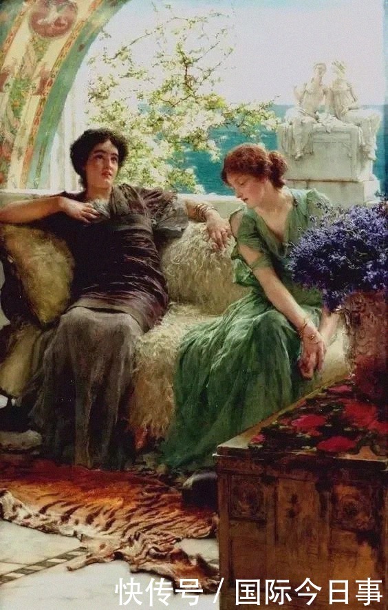 晚期|十九世纪晚期英国著名画家Alma Tadema