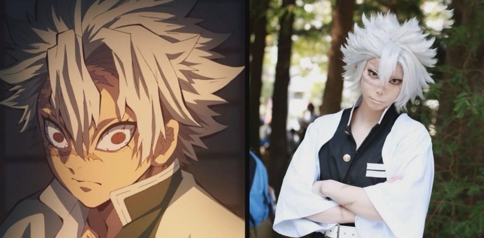 祢豆子|鬼灭之刃COS:祢豆子惹人怜爱,伊之助肌肉感十足,漫迷们裂开了