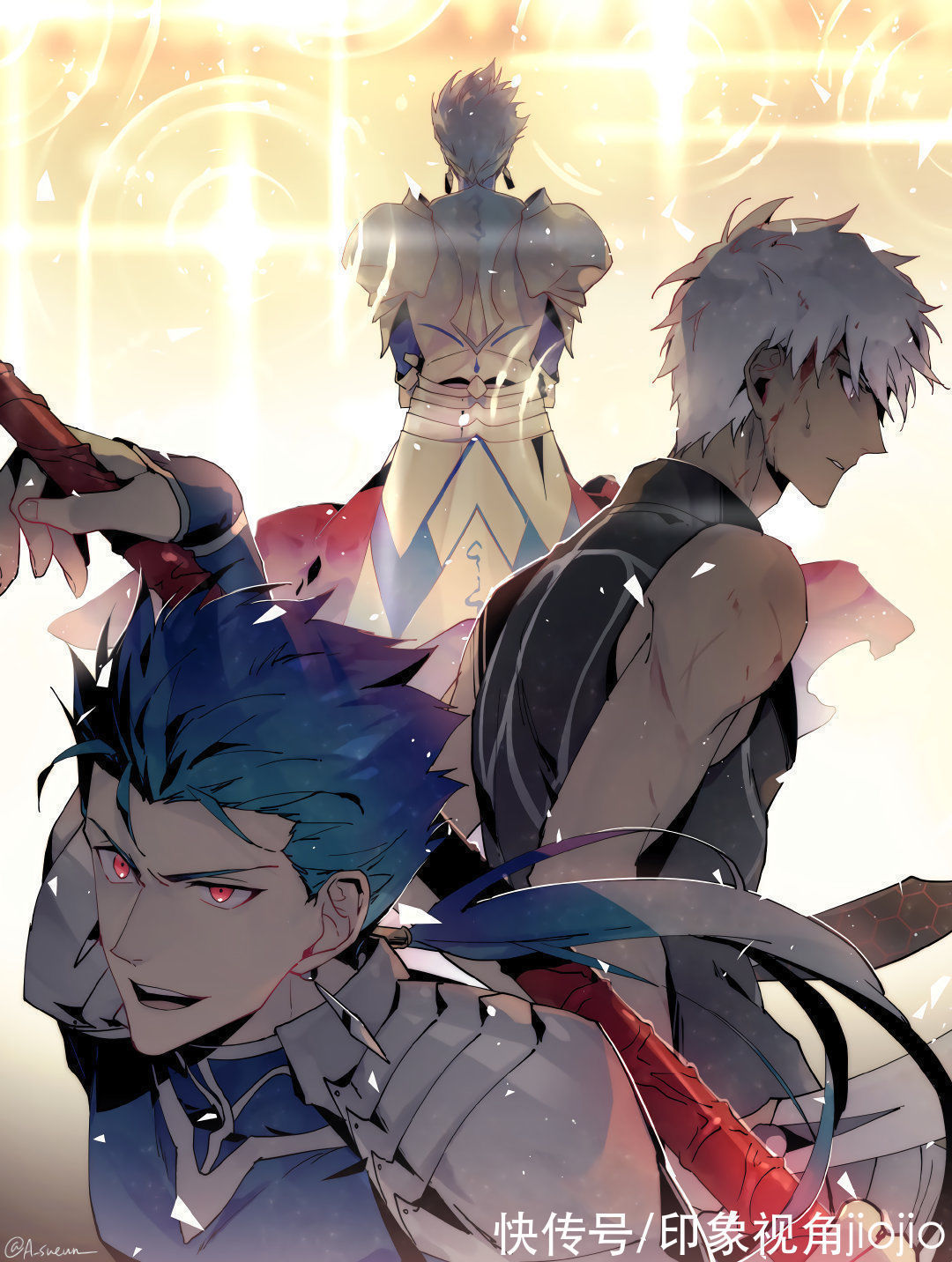 插画作品!风格各异的Fate同人插画,在氛围的渲染上也很到位