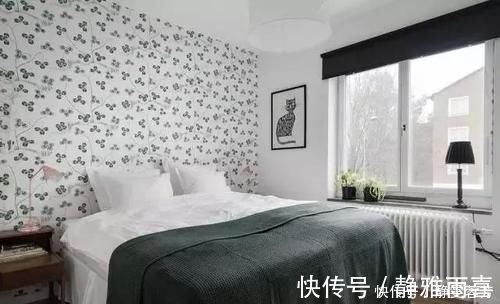 墙纸|小户型69平，卫生间3㎡为了做干湿分离，装玻璃又拉浴帘！