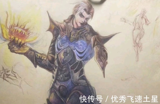 手绘|斗罗大陆粉丝手绘封号斗罗,毒斗罗过分年轻,剑斗罗形象复刻