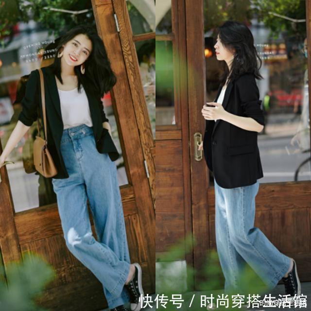 博主|立秋后少穿黑白灰,学习这位博主穿搭配色技巧,减龄又有质感