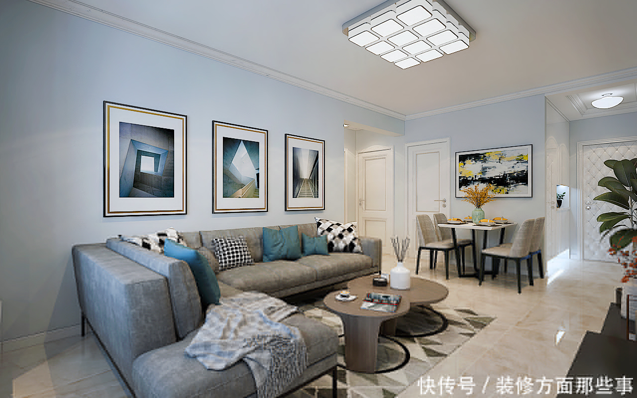 起居室|88平现代风二居室,设计果然是一切的基础