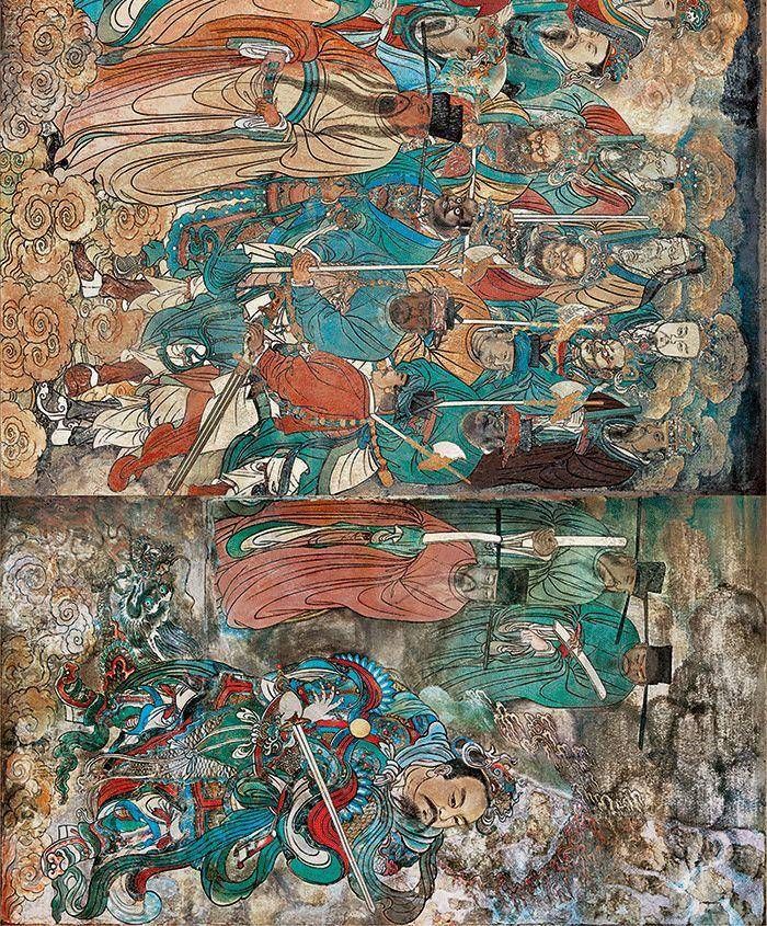 元始天尊#鉴赏|永乐宫壁画里的色彩美学