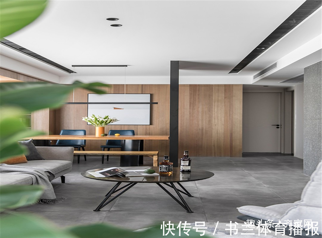 书房|89平两房现代,休闲书房,客厅,餐厅连成一体的扩容空间感!