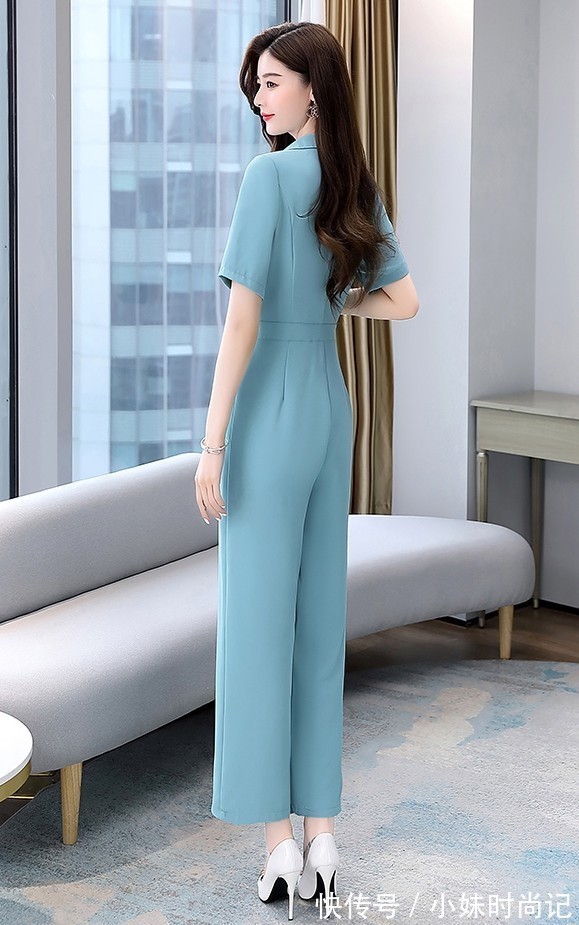 气质|垂感十足的阔腿连体裤,女神气质