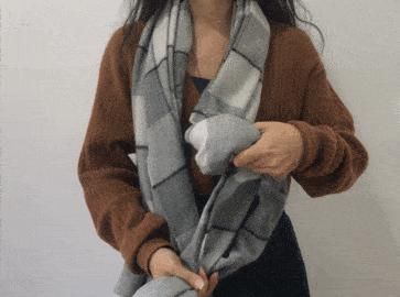 围巾围得好,大衣的潮范儿都可以提升一个level。