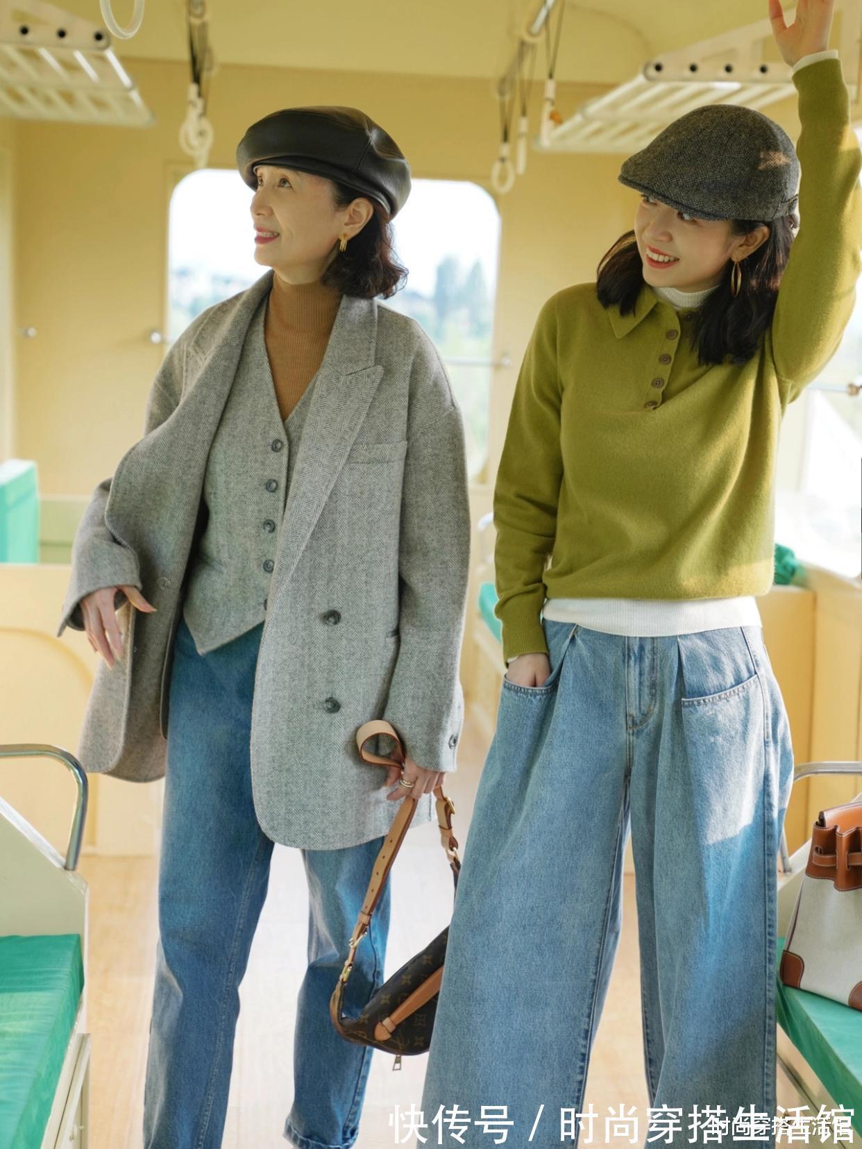 三木|女人50岁后,最好别“上衣塞裤腰”,学学三木妈妈这么穿,真优雅