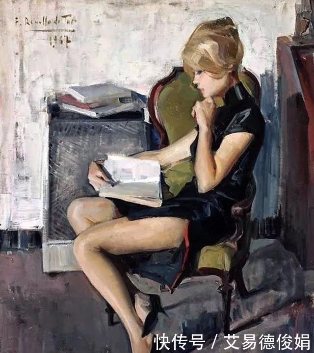 马拉加#他被指定为西班牙国王和王后的肖像画官方画师,擅长画美人