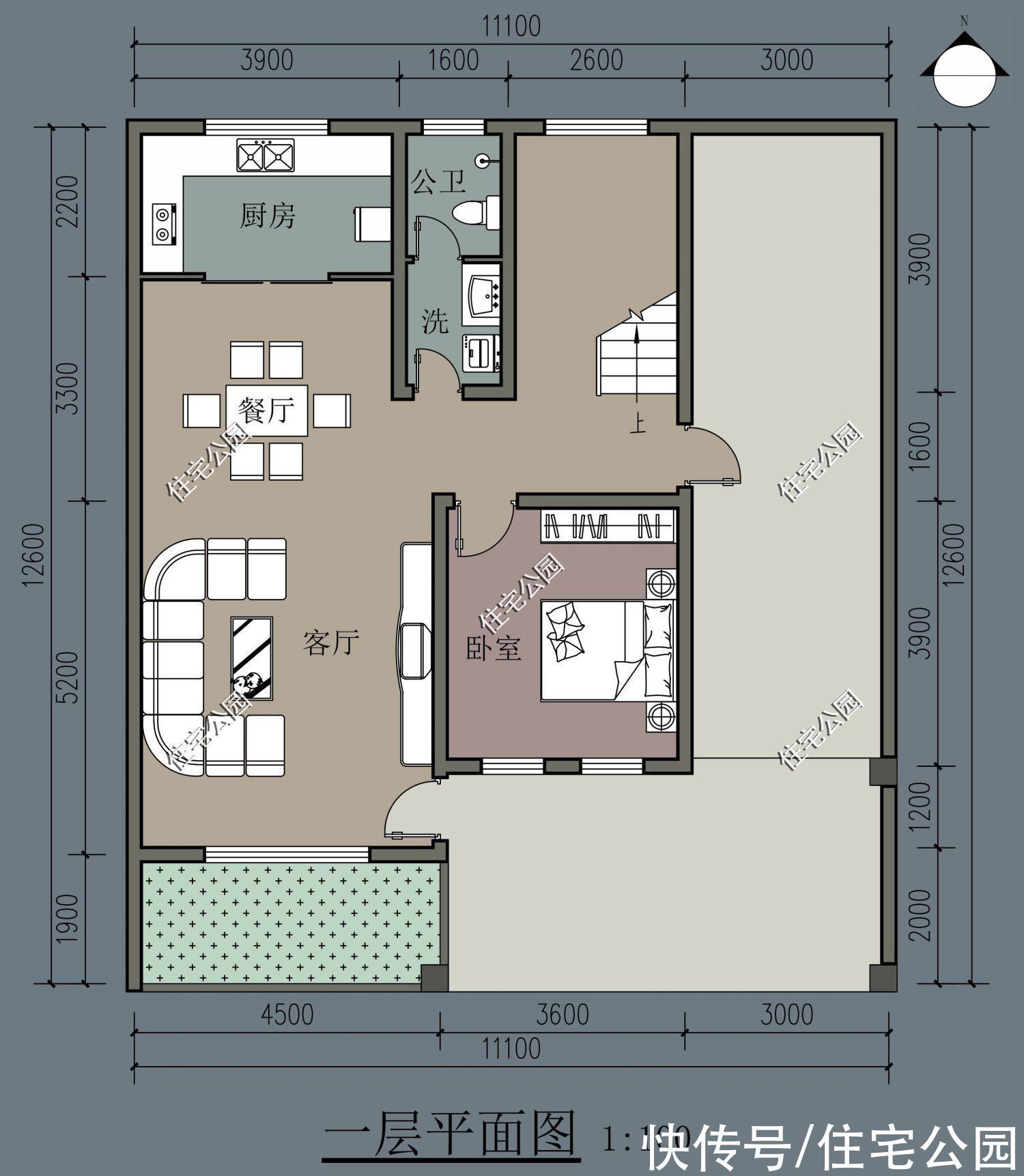 阳台|农村建房想要节约预算?小宅教你这样设计,施工难度不高还好看