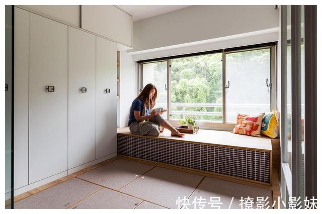 玄关|幸福退休生活！100㎡两人居，巧用45度斜角，打造开阔舒适的小家！