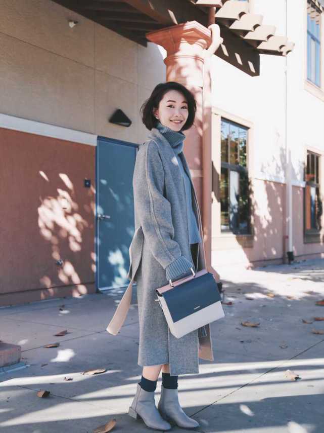 高领毛衣 大衣内搭别乱选!一件高领毛衣就能满足所有的穿衣需求,温柔优雅