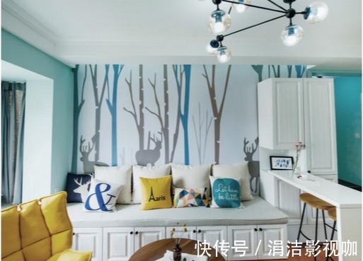 沙发|新房空间小,老婆灵机一动不要“沙发”,完工实用又漂亮,学习了