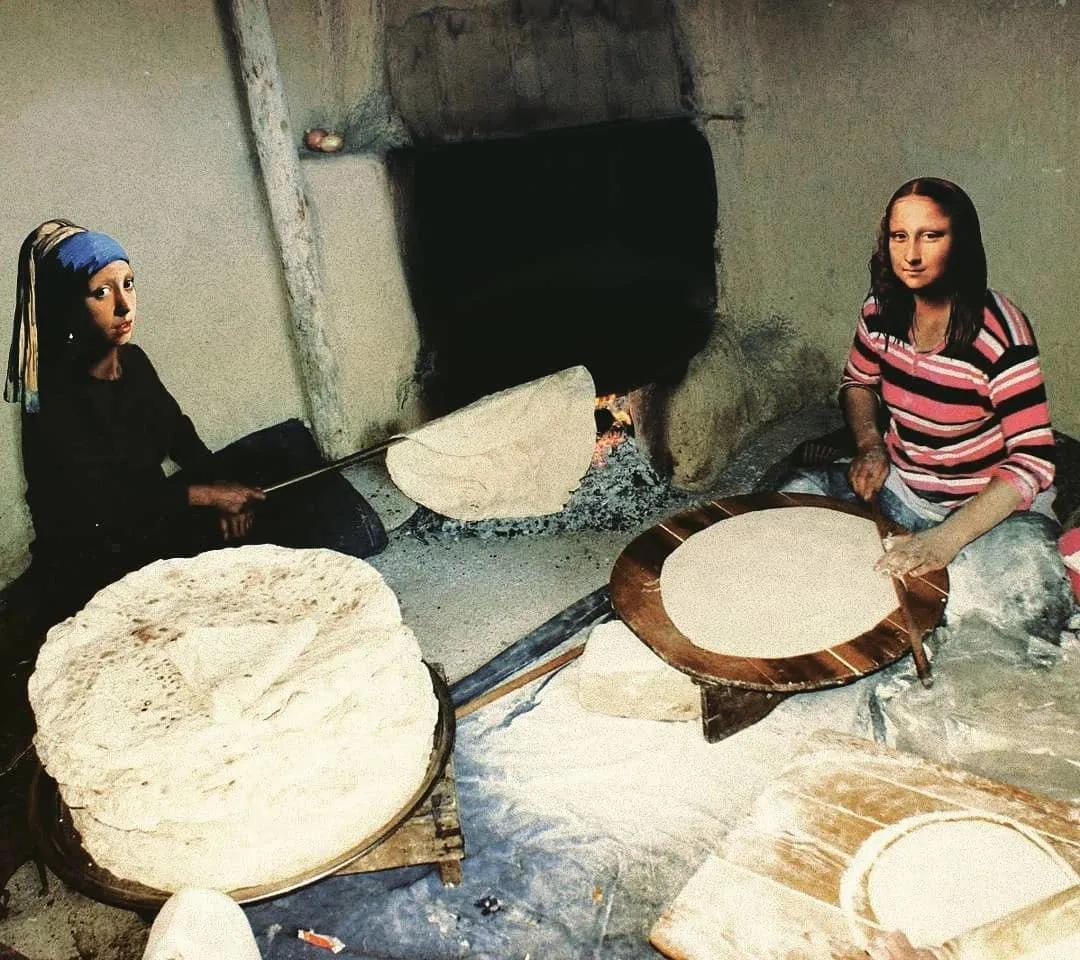 阿尔勒!艺术PS大神恶搞世界名画,梵高和蒙娜丽莎哭晕在厕所…