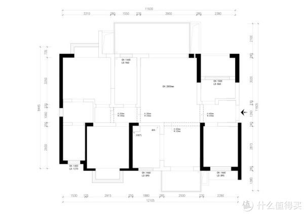 厨房|120㎡日式四居室，半开半合，营造全新空间感