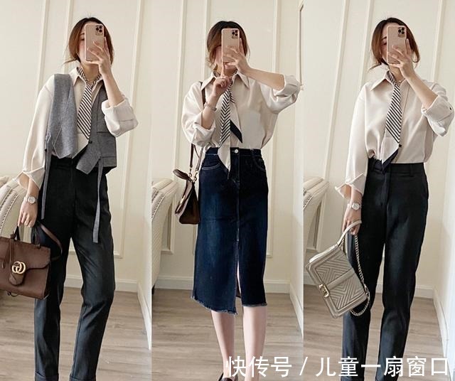 时髦 春天简约的通勤风穿搭，优雅时髦温柔，演绎迷人的气质美！