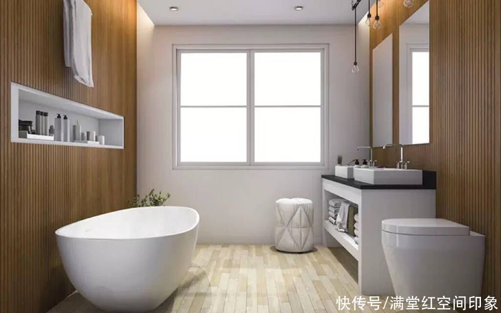 装修|如果条件允许，卫生间这样装修，空间增大了好几倍，干净又美观