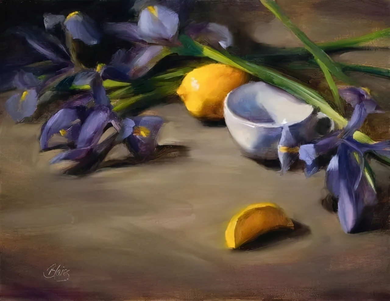 布莱斯@艺术家布莱斯油画里的色彩情感,表现在每一笔的展现